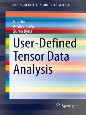 cover image of User-Defined Tensor Data Analysis